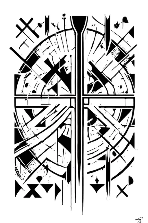 Norse Runes Random Sketch Placement