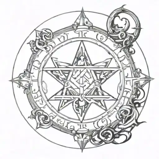 Satanic Circle Shape