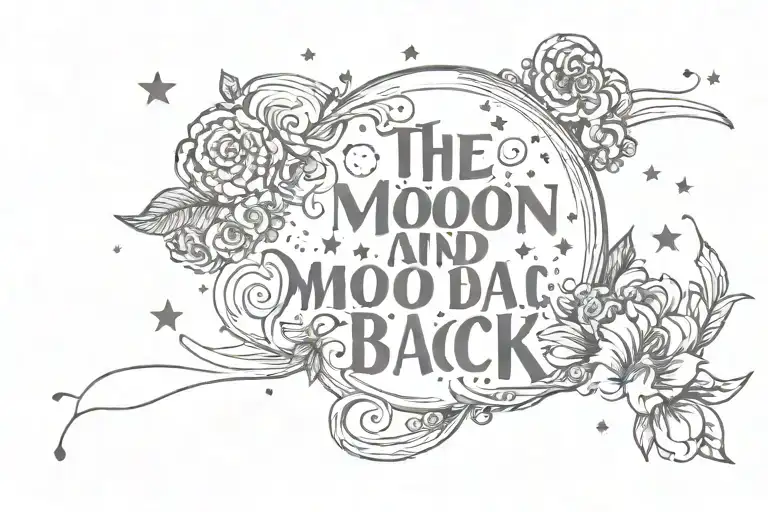 To The Moon And Back Words Written
