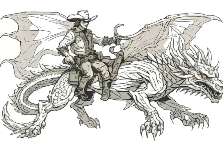 Cowboy Dragon Emerging