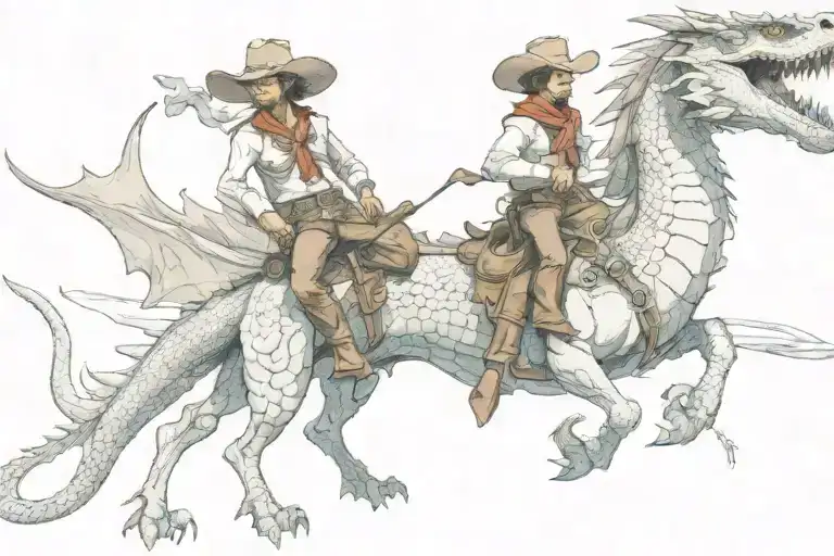 Cowboy Dragon Emerging