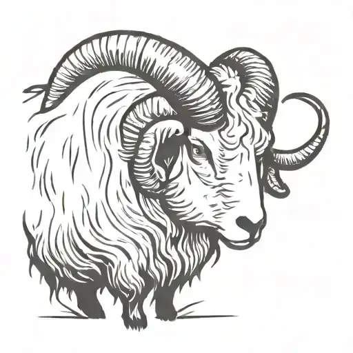 Southdown Sheep And Black Boer Goat