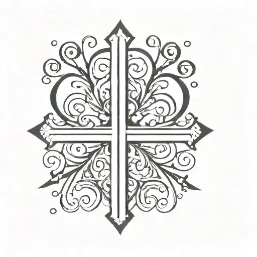 Wrote The Word 'Saudade' In A Portugiese Cross Made
