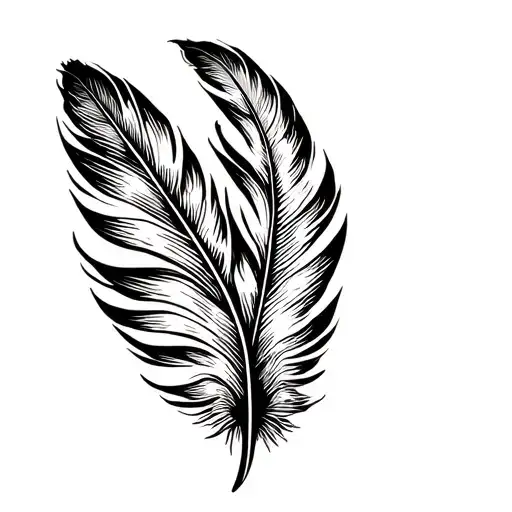 Delicate Feather Symbol Of Freedom