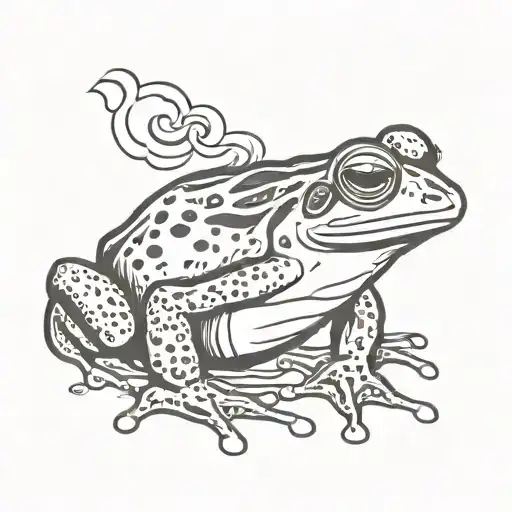 Frog Smoking