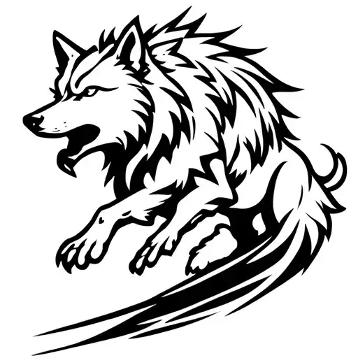 Norse Wolf Running