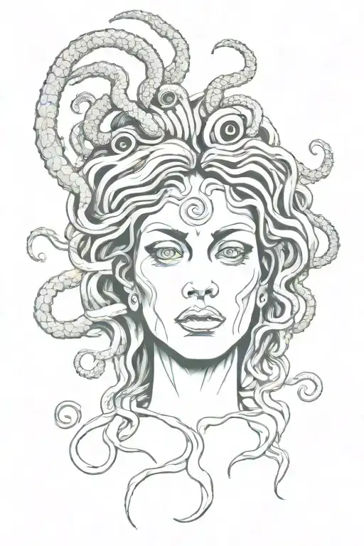 Medusa With Third Eye