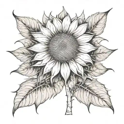 Gothic Sunflower Head
