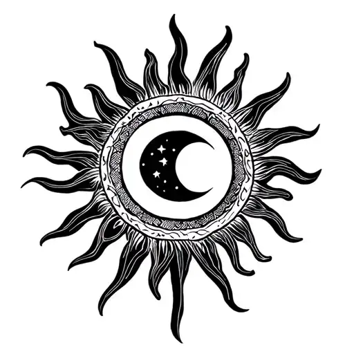 Sun With Moon Inside