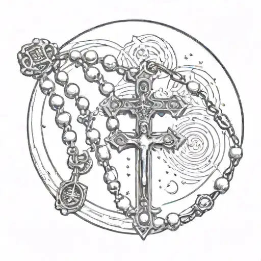 Rosary And A Moon
