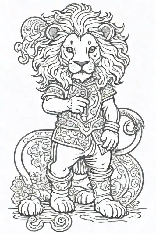 Leo Lion Wearing