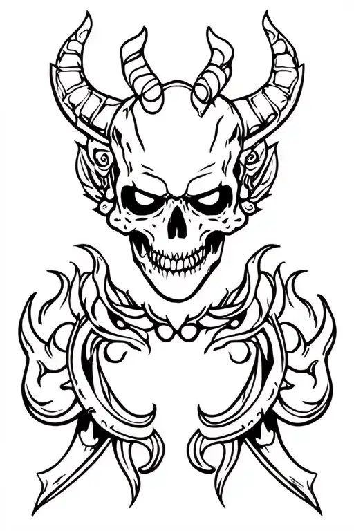 Oni And Skull