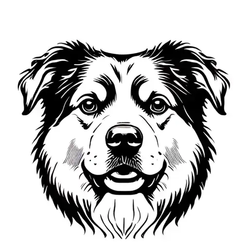 Newfoundland Dog Face