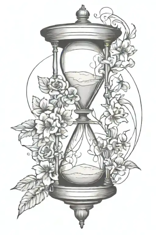 Memento Mori Memento Vivere With Hourglass
