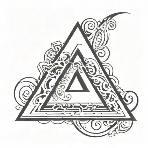 Four The Symbol With The Letter A In The Middle Surrounded