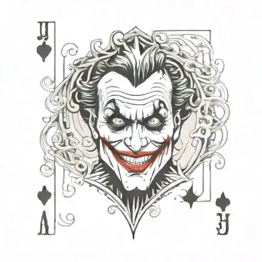 A Joker With Spades For The Chest Area