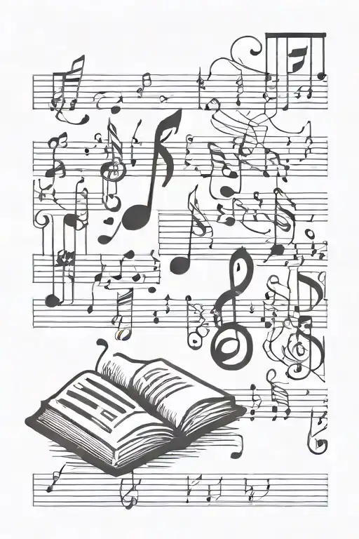 Book And Music Notes