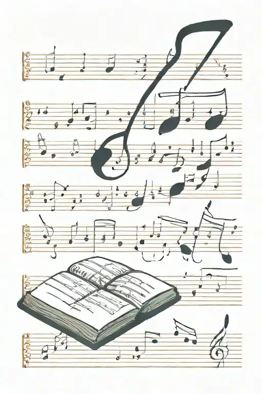Book And Music Notes
