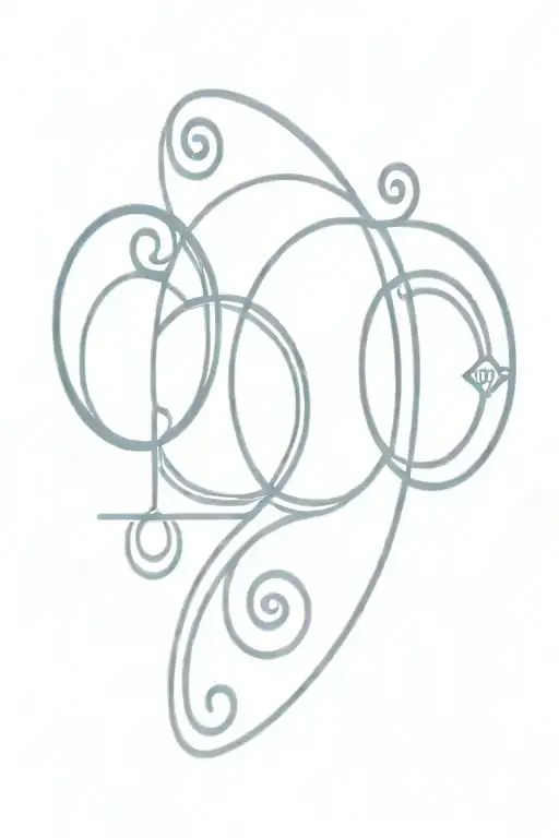 Pisces Symbol Combined With This Neptune Trident Symbol And Jupiter Symbol