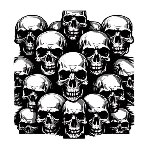 Lots Of Skulls Arm Sleeve