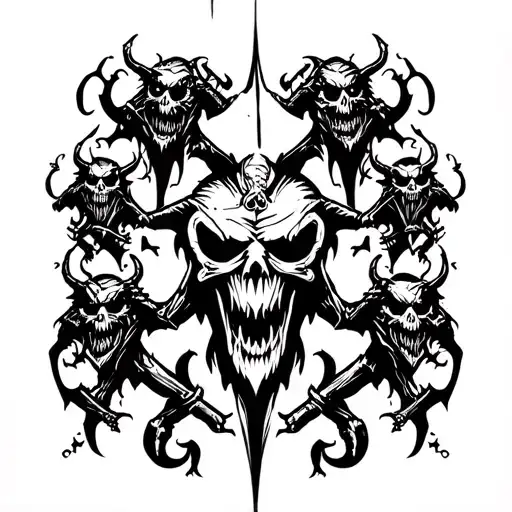 Lots Of Demons Arm Sleeve Undertaker