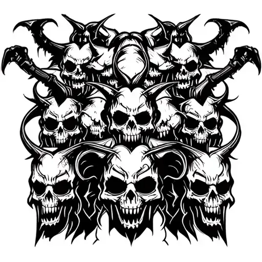 Lots Of Demons Arm Sleeve Undertaker