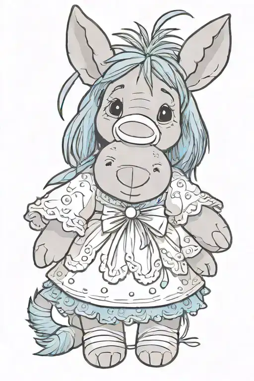 Cute Voodoo Eeyore Doll