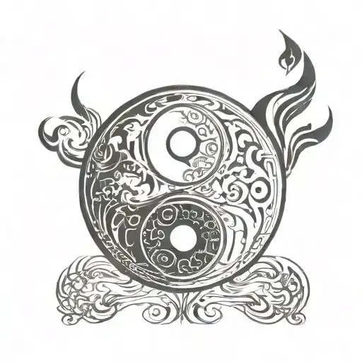 Yin Yang Symbol Formed