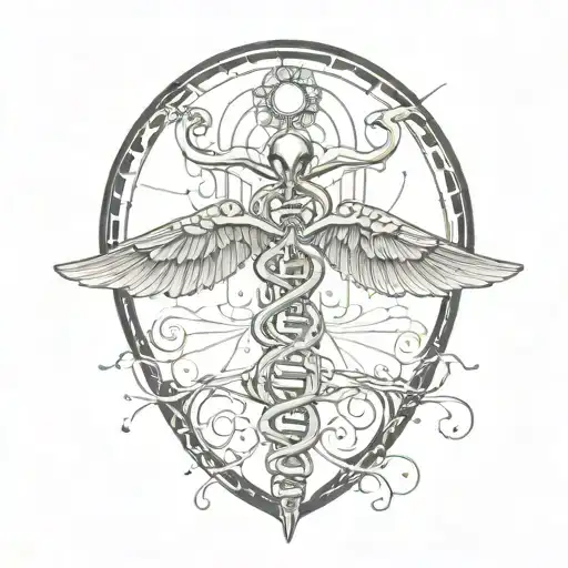 Pineal Gland Caduceus Dna Intertwined