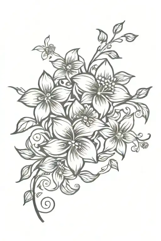 Delilah Flower Vine Wrapping