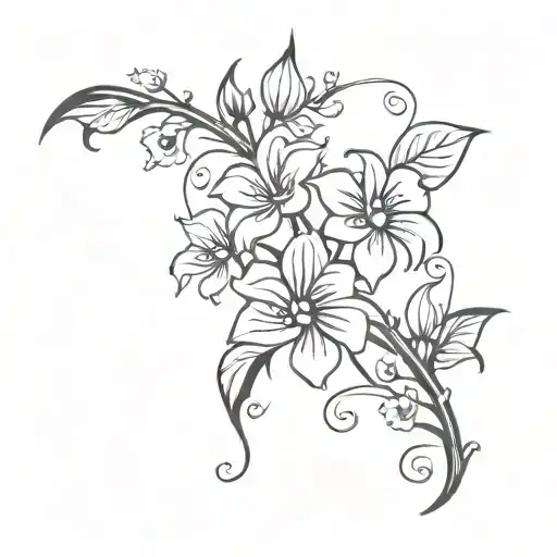 Delilah Flower Vine Wrapping