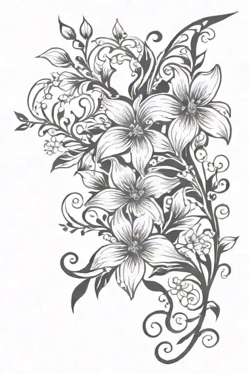 Delilah Flower Vine Wrapping