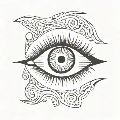 Eye With Half Sun Half Moon Pupil