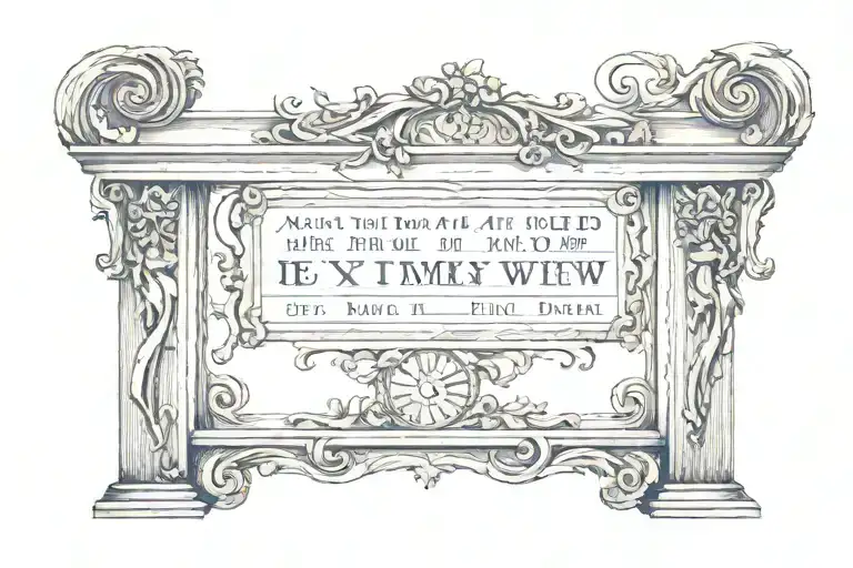 Scroll With Roman Numerals