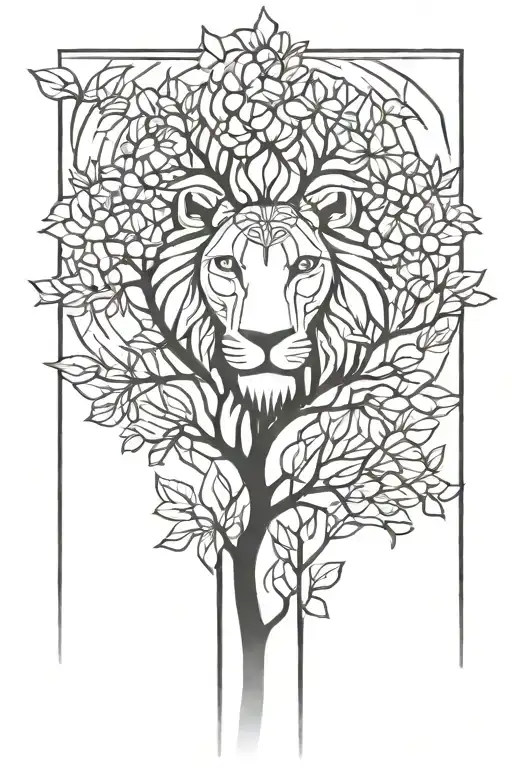 Lion Tree Lotus Tree