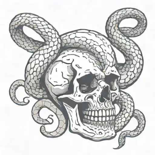 Skull And Snake