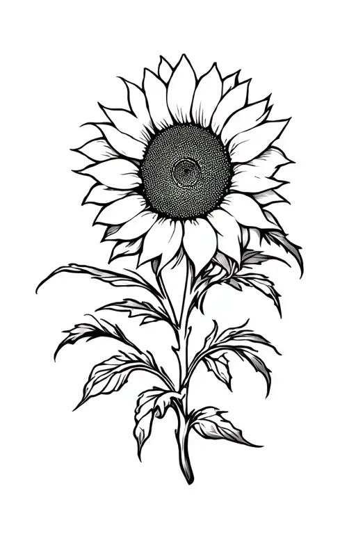 Phoenix Tattoo In Which Sunflower