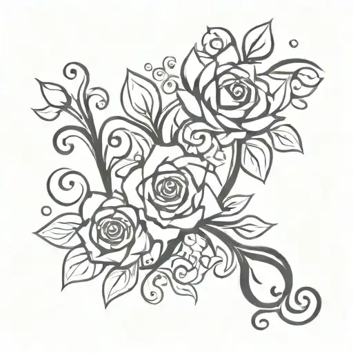 Floral Ornament And Shape