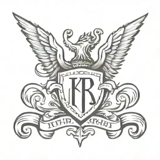 Armstrong Crest Featuring Kids Initials Kkr