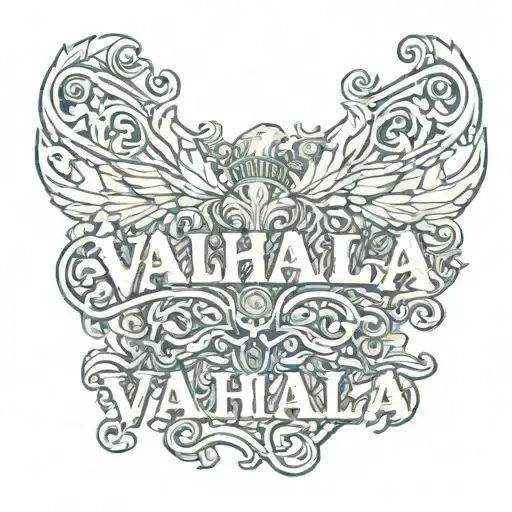 Valhalla Word Art