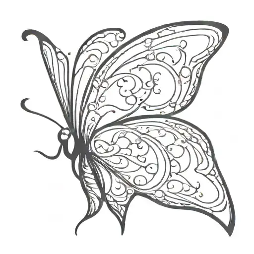 Butterfly Abstract With Zodiac Sign Virgo