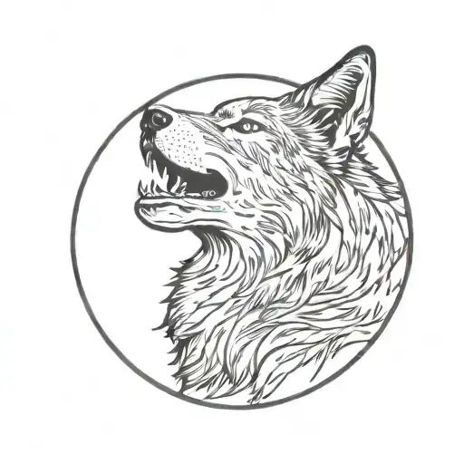 Wolf Howling At The Moon