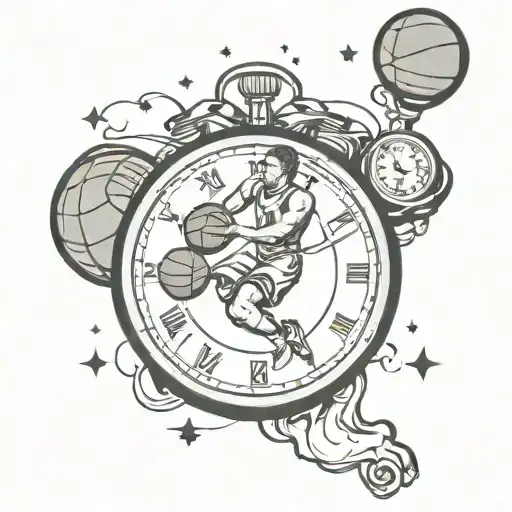 Basketball Watch In Space Themed