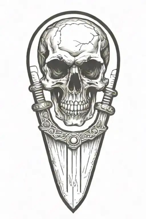 Skull And Knife