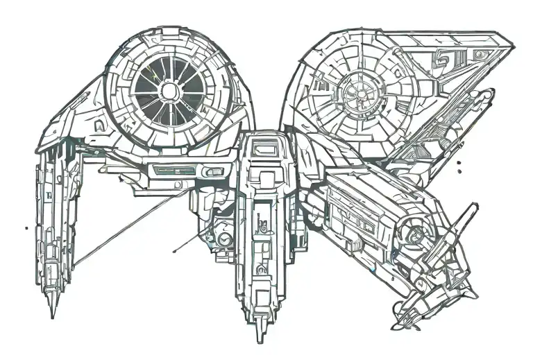 Star Wars Tattoo Full Sleave