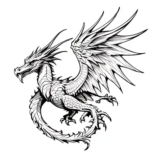 Dragon Aguila With Background