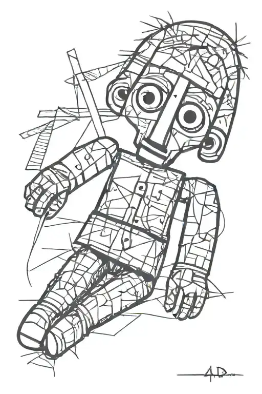 Picasso Style Voodoo Doll