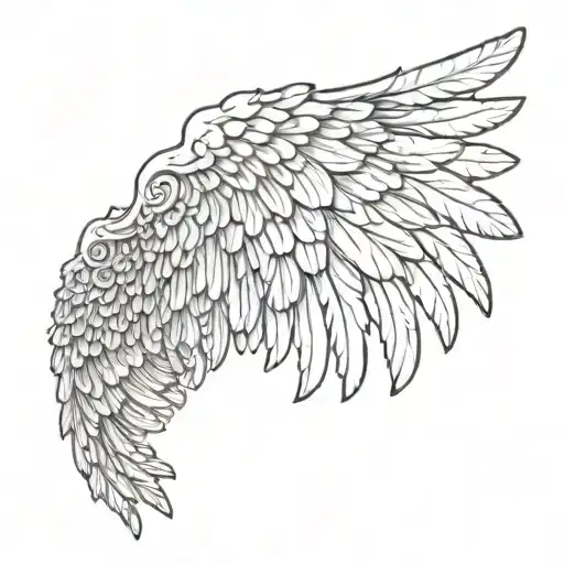 Small Angel Wings Flying