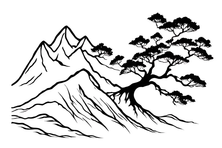 Sea And Mountain Tree Of Life