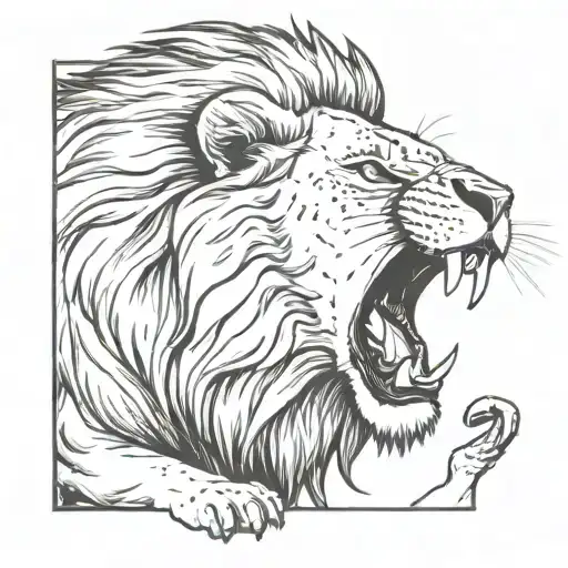 Lion Roaring